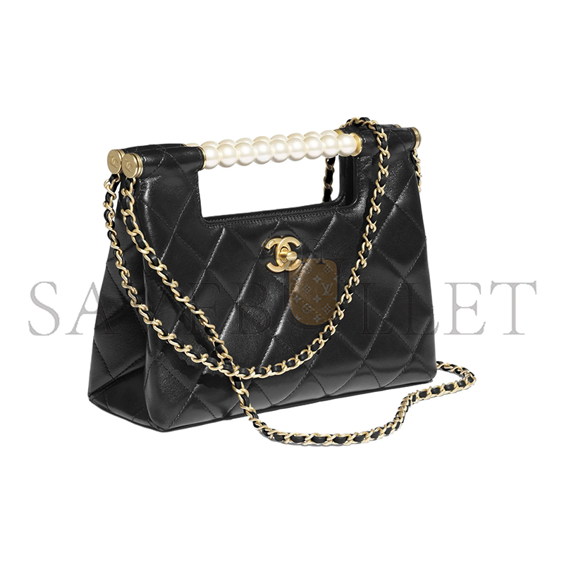 CHANEL MASTER PEARL HANDLE BAG AS5413 (24*18*8cm)